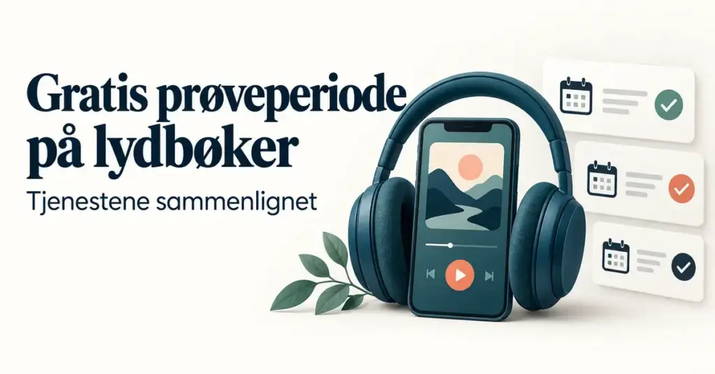 Gratis prøveperiode på lydbøker: tjenestene sammenlignet